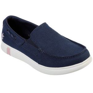 Skechers Women Size 6 Ultra Go Slip On Boat Shoes in Navy, BNIB